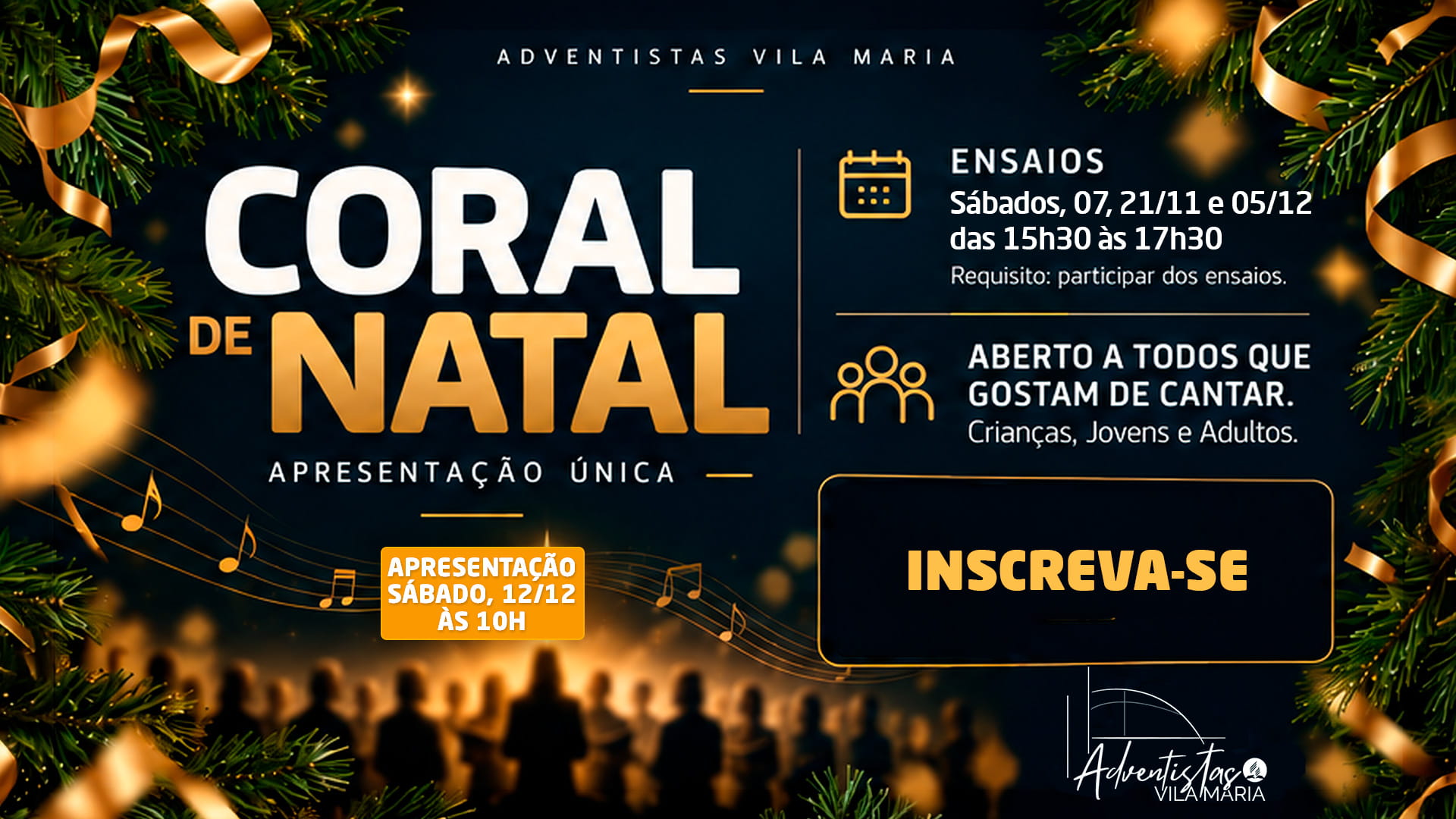 Coral de Natal 2026 - Adventistas Vila Maria